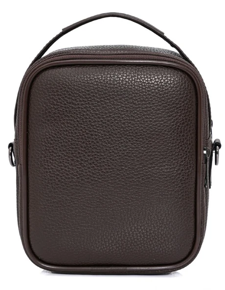 Cambridge Polo Club Kahverengi Suni Deri Erkek El Çantası - PLEVR50132 - Resim 4