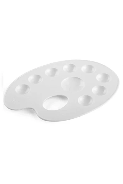 (5 ADET) Plastik Oval Resim Paleti Boya Paleti Oyun ve Sanat Palet ürün görseli