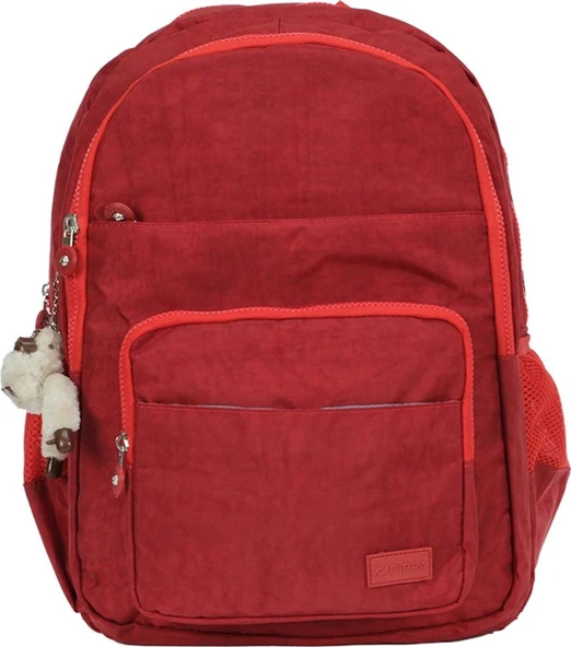 Pippa Koral Krinkıl Kumaş Kız Çocuk Dört Bölmeli Okul ve Günlük Sırt Çantası - CNT8025-07 ürün görseli