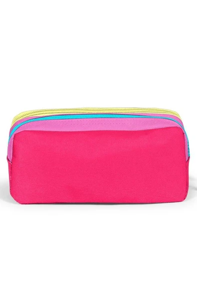 Coral High Kids Pembe Neon Mercan Fashion Girl Desenli 3'lü Okul Çanta Seti SET0123669 - Kız - Resim 5