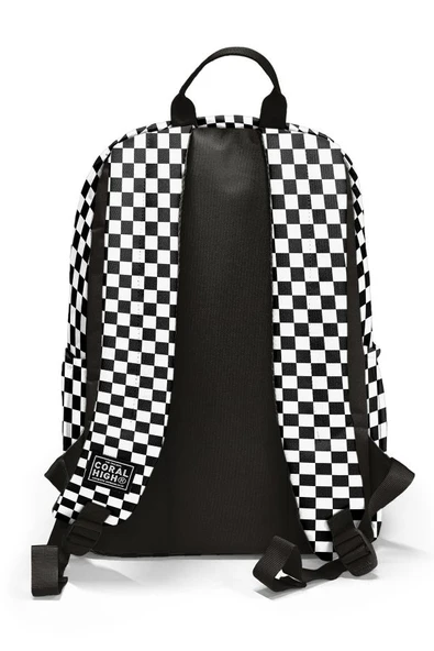 Coral High Siyah Beyaz Dama Desenli 3'lü Okul Çanta Seti SET0123677 - Kız - 4