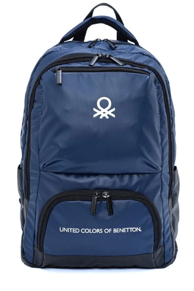 United Colors Of Benetton Unisex Okul, Günlük ve Seyahat Sırt Çantası - Lacivert - 20875 - Resim 2