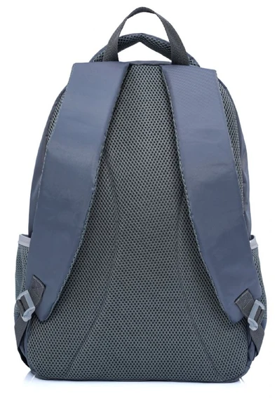 United Colors Of Benetton Unisex Çocuk/Yetişkin Okul Günlük ve Seyahat Sırt Çantası - Gri - 20972 - Resim 3