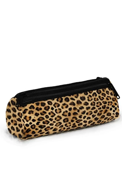 Coral High Kahverengi Leopar Desenli 3'lü Okul Çanta Seti SET0123681 - Kız - Resim 6