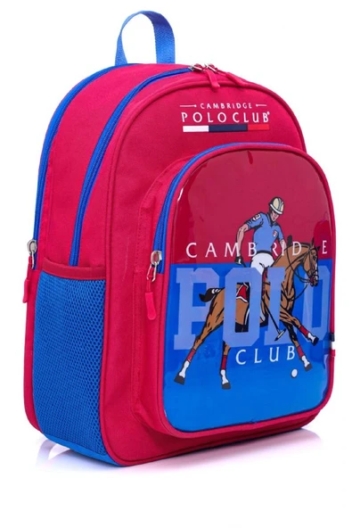 Cambridge Polo Club Riders Edition 3'lü Erkek İlkokul Çanta Seti - Saks Mavi - PLCAN2114 - Resim 3