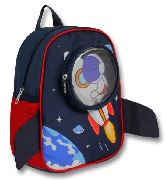 Ümit Çanta Erkek Çocuk Astronot Baskılı Lacivert Kırmızı Anaokulu Sırt Çantası - 5127 ürün görseli