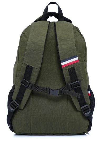 Cambridge Polo Club Minimalist Tasarım Haki Unisex Okul Günlük Seyahat Sırt Çantası - PLCAN2166-016 - Resim 4