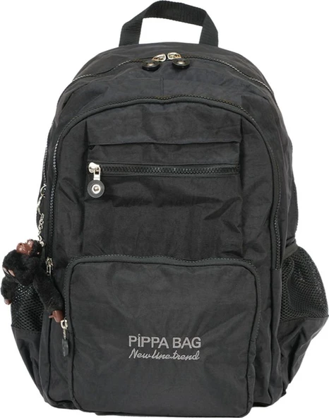 Pippa İlus Dört Gözlü Okul ve Günlük Sırt Çantası (Siyah - Erkek - CNT8035-04) ürün görseli