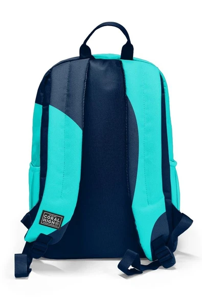 Coral High Lacivert Turkuaz Desenli 3'lü Okul Çanta Seti SET0123686 - Erkek - Resim 4