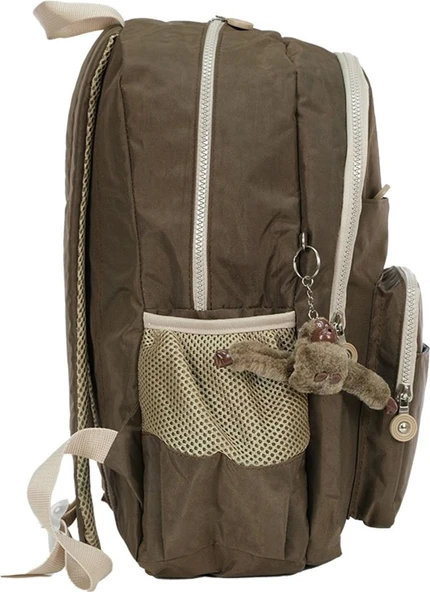 Pippa Koral Krinkıl Kumaş Kız ve Erkek Çocuk Dört Bölmeli Okul ve Günlük Sırt Çantası - CNT8025-01 - Resim 3