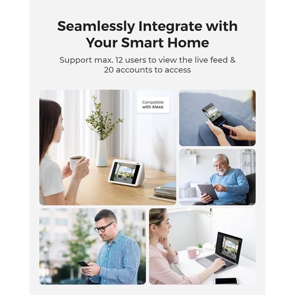 REOLINK 4MP WIFI Dorbell Bataryalı Kapı Zili PoE - Resim 8