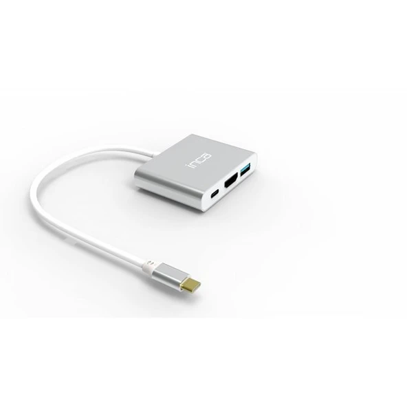 INCA ITPC-04TX 0.15metre TYPE-C - HDMI Görüntü Adaptörü Gümüş 100W - Resim 3