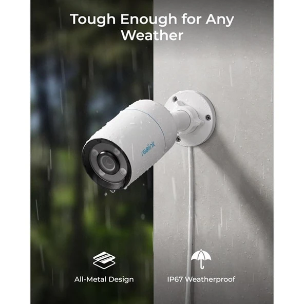 REOLINK 8MP BULLET 4MM CX810 IP Güvenlik Kamerası PoE IP67, ColorX - Resim 8