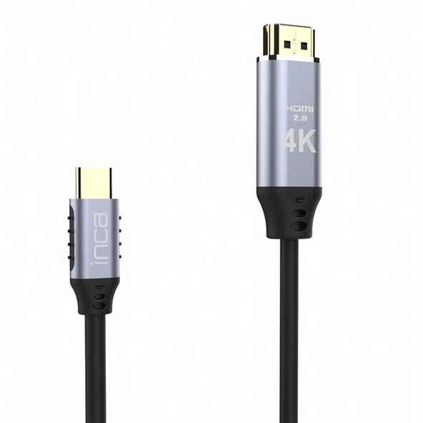 INCA ITCH-02TX 2metre TYPE-C - HDMI Görüntü Kablosu 4K ürün görseli 1
