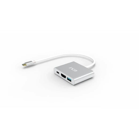 INCA ITPC-04TX 0.15metre TYPE-C - HDMI Görüntü Adaptörü Gümüş 100W ürün görseli 1
