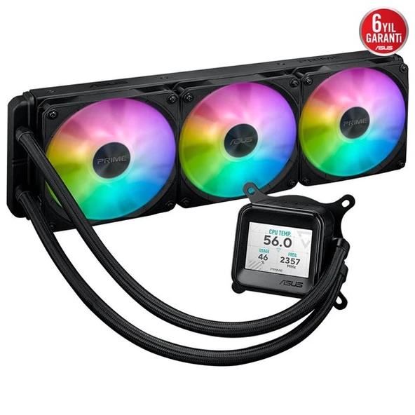 ASUS 360MM PRIME LC LCD ARGB AM5-1851P SIVI SOĞUTMALI İŞLEMCİ FANI - Resim 3