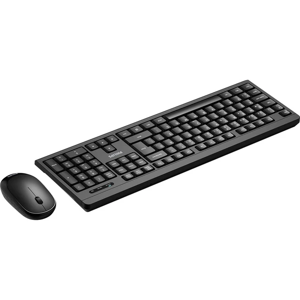 Philips SPT6324 Kablosuz Türkçe Q Klavye & Mouse Seti Siyah ürün görseli 1