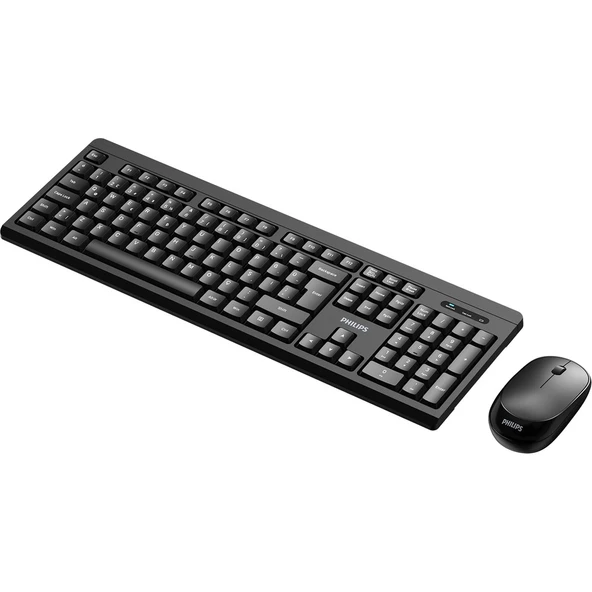 Philips SPT6324 Kablosuz Türkçe Q Klavye & Mouse Seti Siyah - Resim 5