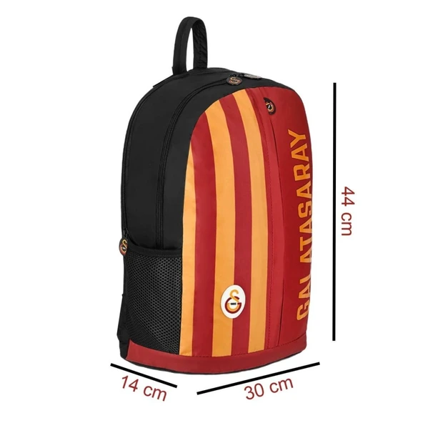 Galatasaray 3 Bölmeli Paraşüt Kumaş Çubuklu Okul Sırt Çantası - Resim 2