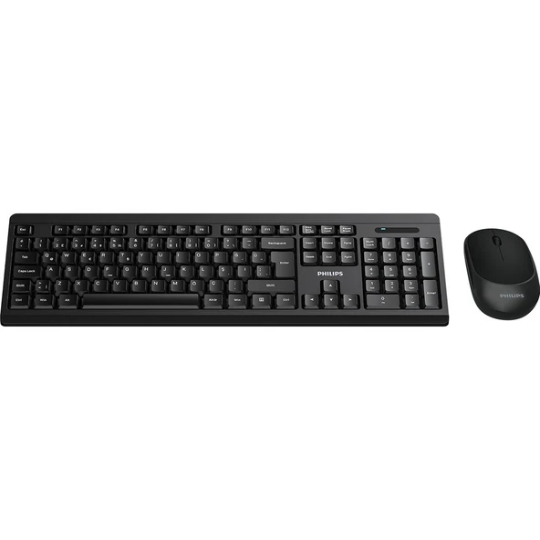 Philips SPT6324 Kablosuz Türkçe Q Klavye & Mouse Seti Siyah - Resim 4