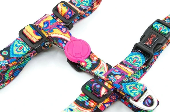 Tailpetz H-tip Paisley S Küçük Irk Köpek Göğüs Tasması (Göğüs 32 cm x 51 cm) - 2