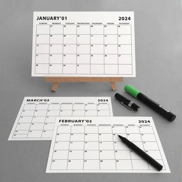 Amerikan Standardı 2026 Masa Takvimi(Pazar Günü Başlangıç),Ahşap Şövale Takvim, Aylık Planlamalı Takvim, Yapılacaklar Li - Resim 2