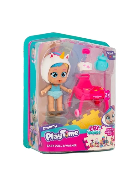Cry Babies Play Time Mini Bebek ve Yürüteç - Resim 3