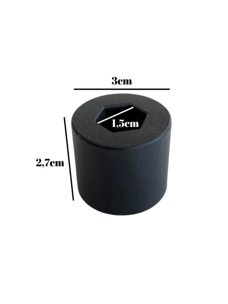 Yuvarlak Baza Yan Tutucu Yatak Stoperi Destek Elemanı Plastik(SİYAH) Siyah SİYAH - 2 ADET - Resim 5