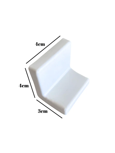 Dolap Askı Elemanı Mobilya Duvar Askı Aparatı(BEYAZ) Beyaz BEYAZ - 10 ADET - Resim 5