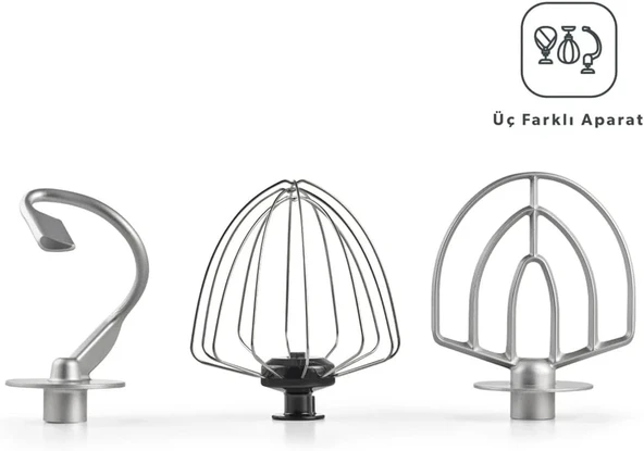 Jumbo x Homend Artfood 3025H Antrasit Stand Mikser - Resim 3