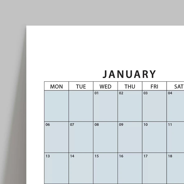 2026 Yıllık Planlayıcı Duvar Takvimi, Boho Renkler - Resim 3