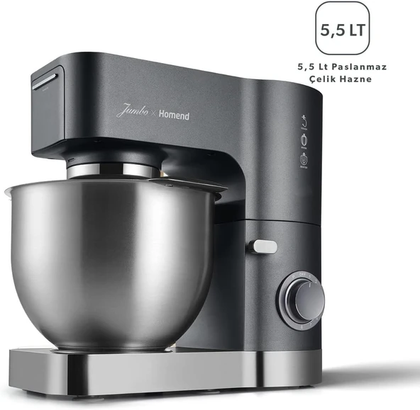 Jumbo x Homend Artfood 3025H Antrasit Stand Mikser - Resim 2