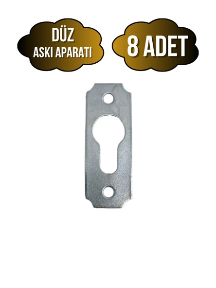 Tablo ve Çerçeve Askı Demiri Düz Askı Aparatı(METAL)(BOY:40MM EN:15MM) Krom KROM - 8 ADET ürün görseli
