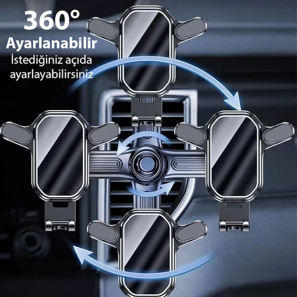 ALLY Z1L Araç Içi Havalandirma Telefon Tutucu - 4