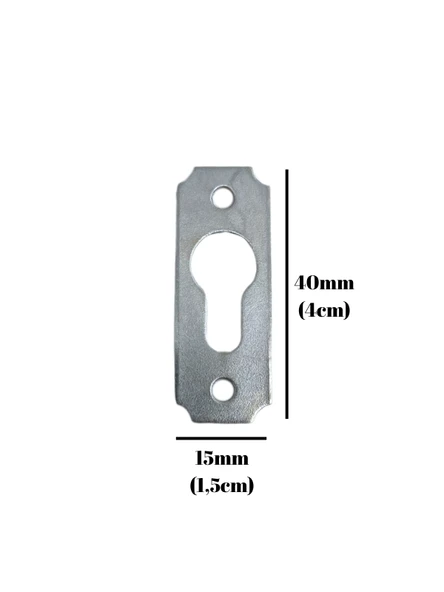 Tablo ve Çerçeve Askı Demiri Düz Askı Aparatı(METAL)(BOY:40MM EN:15MM) Krom KROM - 2 ADET - 4