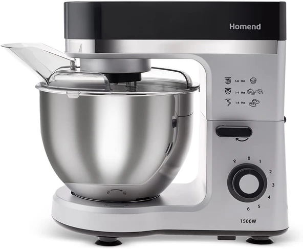 Homend Profashion 3011H Stand Mikser Siyah Silver - Resim 2