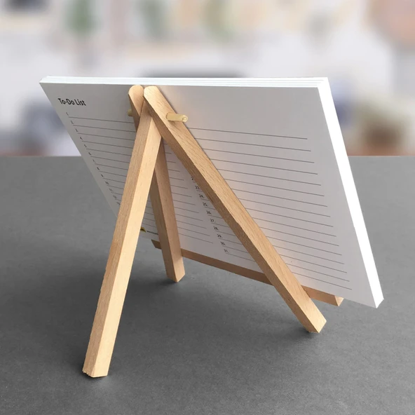 Amerikan Standardı 2026 Masa Takvimi(Pazar Günü Başlangıç),Ahşap Şövale Takvim, Aylık Planlamalı Takvim, Yapılacaklar Li - Resim 4