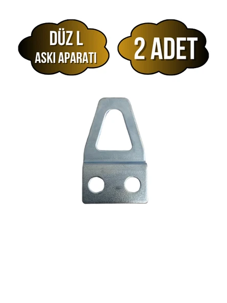 Tablo ve Çerçeve Askı Demiri L Askı Aparatı(METAL)(BOY:35MM EN:20MM) Krom KROM - 2 ADET ürün görseli