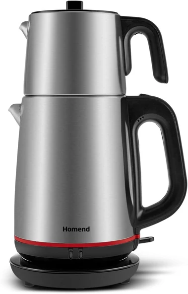 Homend Royaltea 1711h Inox Siyah Çay Makinesi ürün görseli