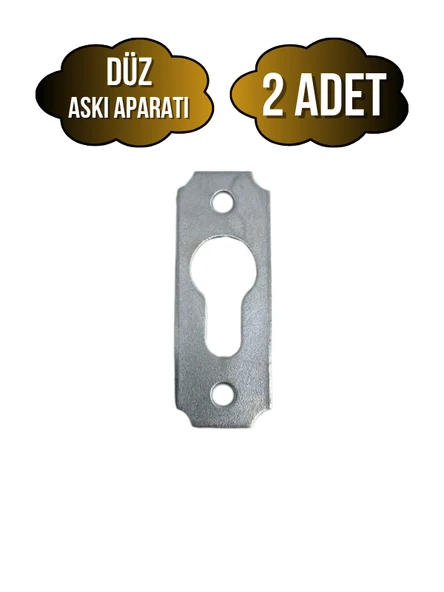 Tablo ve Çerçeve Askı Demiri Düz Askı Aparatı(METAL)(BOY:40MM EN:15MM) Krom KROM - 2 ADET - 1