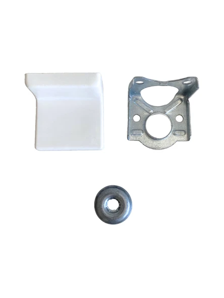 Dolap Askı Elemanı Mobilya Duvar Askı Aparatı(BEYAZ) Beyaz BEYAZ - 10 ADET - Resim 2