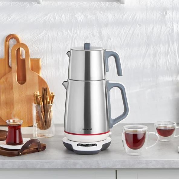 Homend Royaltea 1709H Konuşan Çay Makinesi (Dokunmatik Baza) - Resim 3