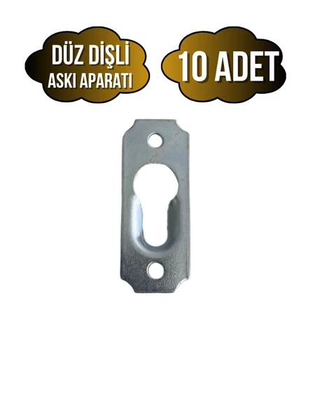 Tablo ve Çerçeve Askı Demiri Dişli Askı Aparatı(METAL)(BOY:40MM EN:15MM) Krom KROM - 10 ADET - 1