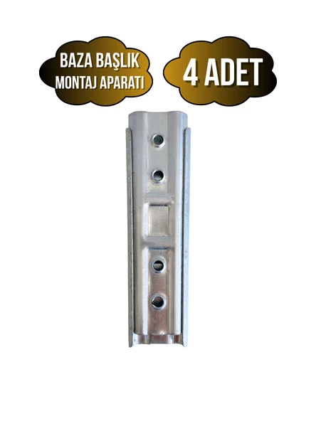 Metal 15cm Baza Başlık Montaj Aparatı Duvar Askı Aparatı(15CM)(METAL) METAL - 4 ADET ürün görseli
