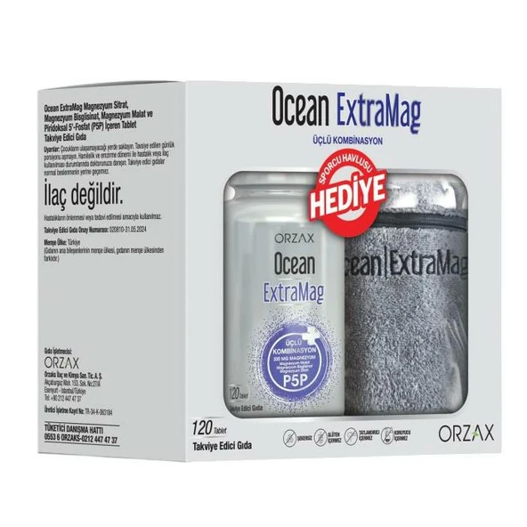 Ocean Extramag 120 Tablet + Sporcu Havlu Hediyeli ürün görseli 1
