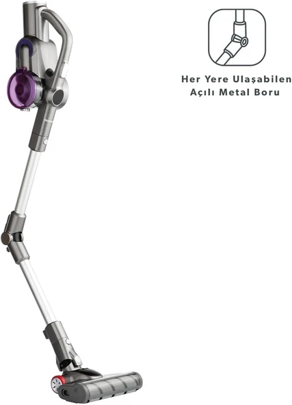 Homend Dustrider 1260h Dikey Şarjlı Kablosuz Süpürge - Resim 2