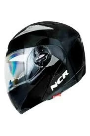 MOTOR KASK ÇENE AÇILIR GÖZLÜKLÜ NCR - 158 PARLAK SİYAH ürün görseli