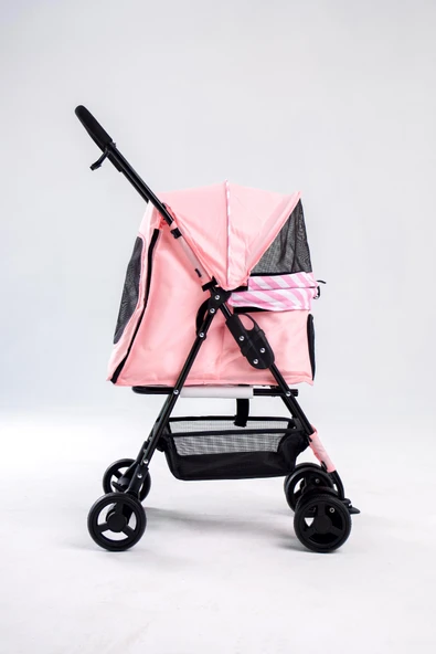 Zampa Showtime Pembe Kedi (SP02XKP) -Köpek Arabası - Resim 5