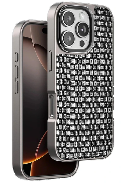 Venco iPhone 16 Pro Max Brand Kapak - Gümüş ürün görseli 1