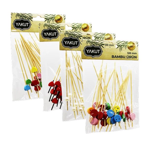 20 PARÇA BAMBU KOKTEYL KÜRDAN 120MM (5047) - 2